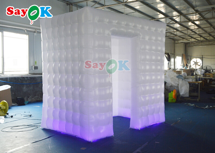Indoor Party Led Inflatable Photo Booth Oxford Cloth Material