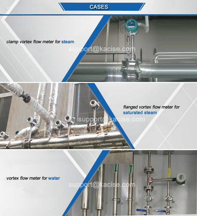 Vortex Compressed Air Flow Meter Automatic Control Steam Flow Meter