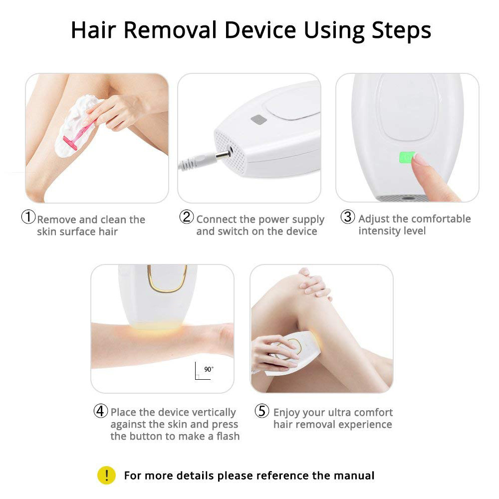 Portable Ipl Hair Removal Mini Laser Hair Removal 3 In 1 Painless Permanent