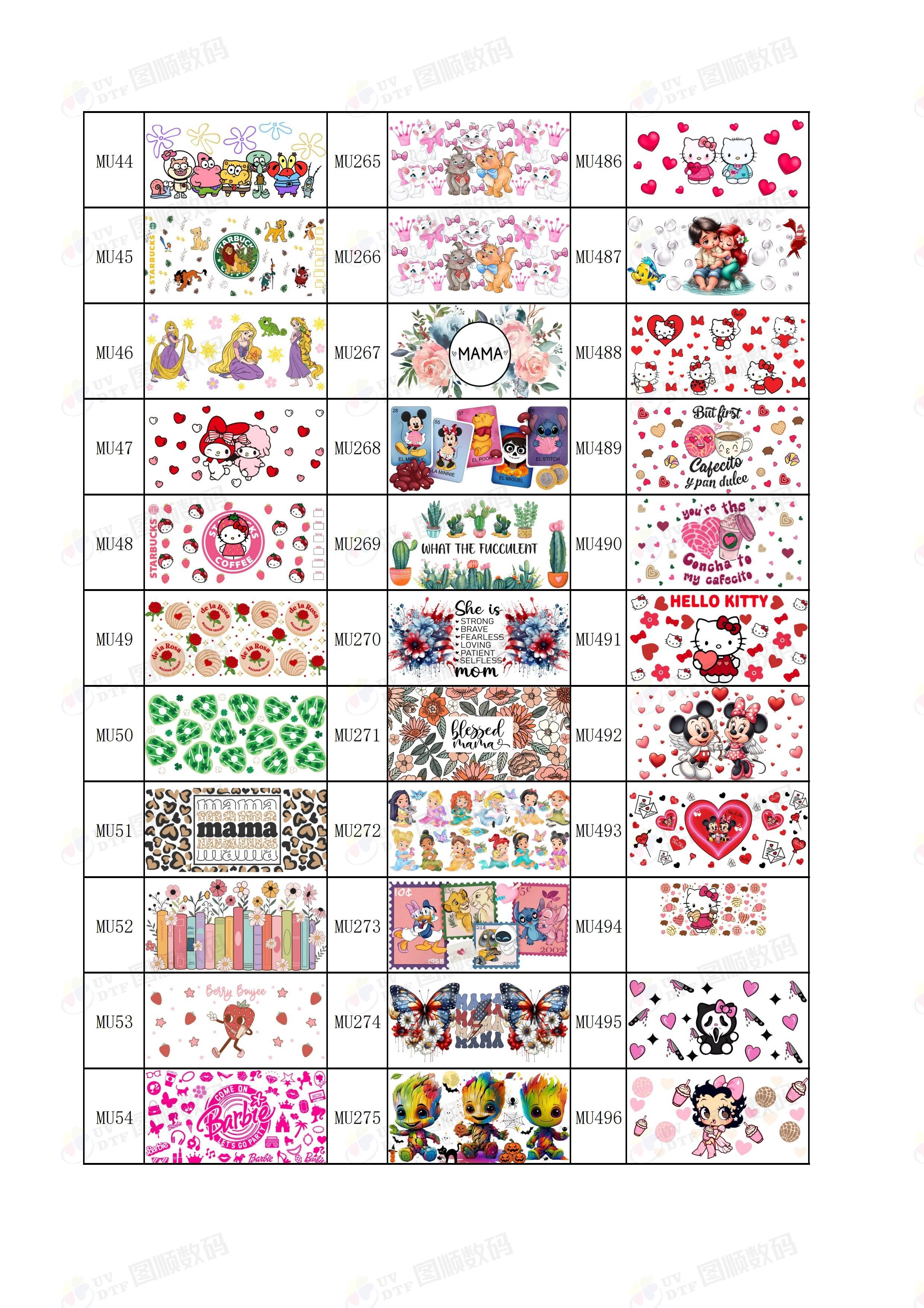 UV Varnish Sticker Custom UV DTF Cup Wraps ISO9001 SGS ROHS