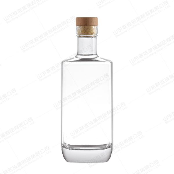 Wholesales Custom Size Accepted 500ml Frosted Transparent Glass Wine Bottles for