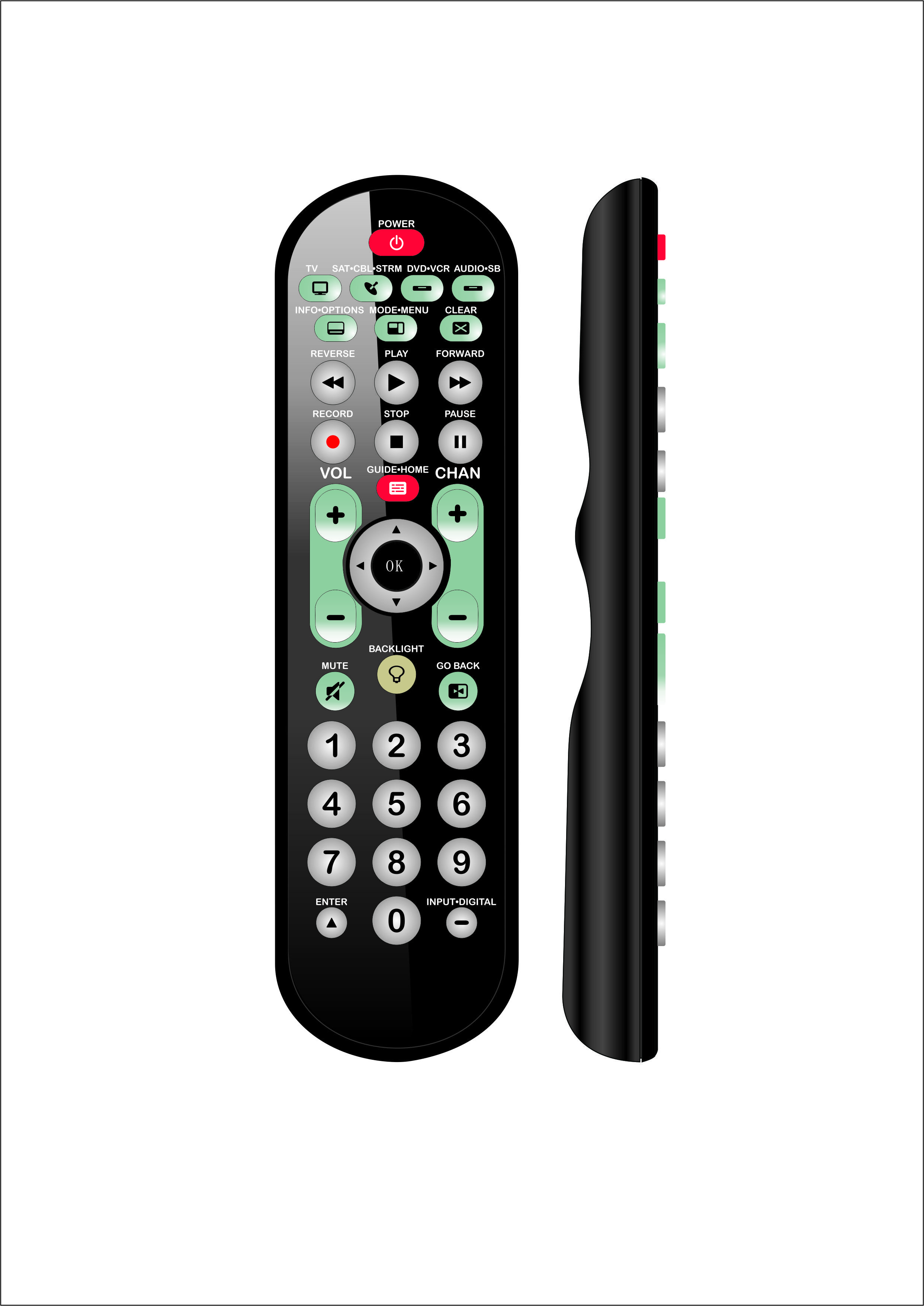 Durable Body RF4CE Remote Control Stand High Compression Strength Fashion Design