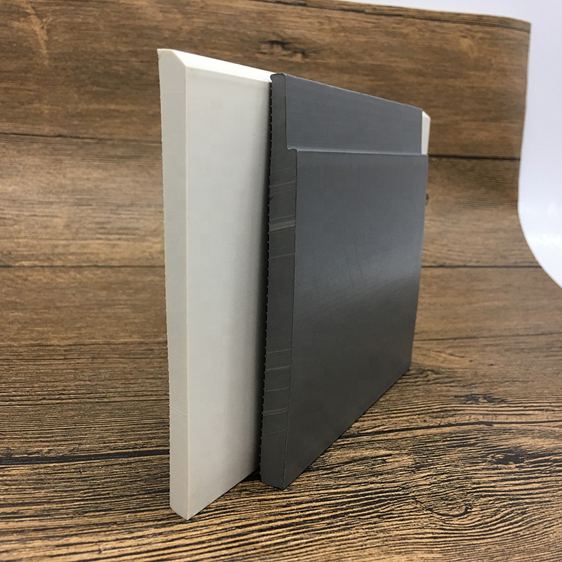 EPDM Rubber Baseboard PVC Skirting Trim Molding Scratch Resistant and Easy to Install