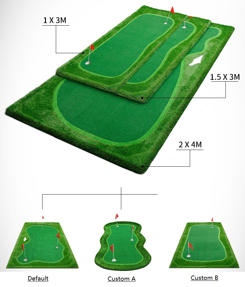 1.5m Golf Putting Green Turf Roll 40mm Portable Putting Green For Backyard