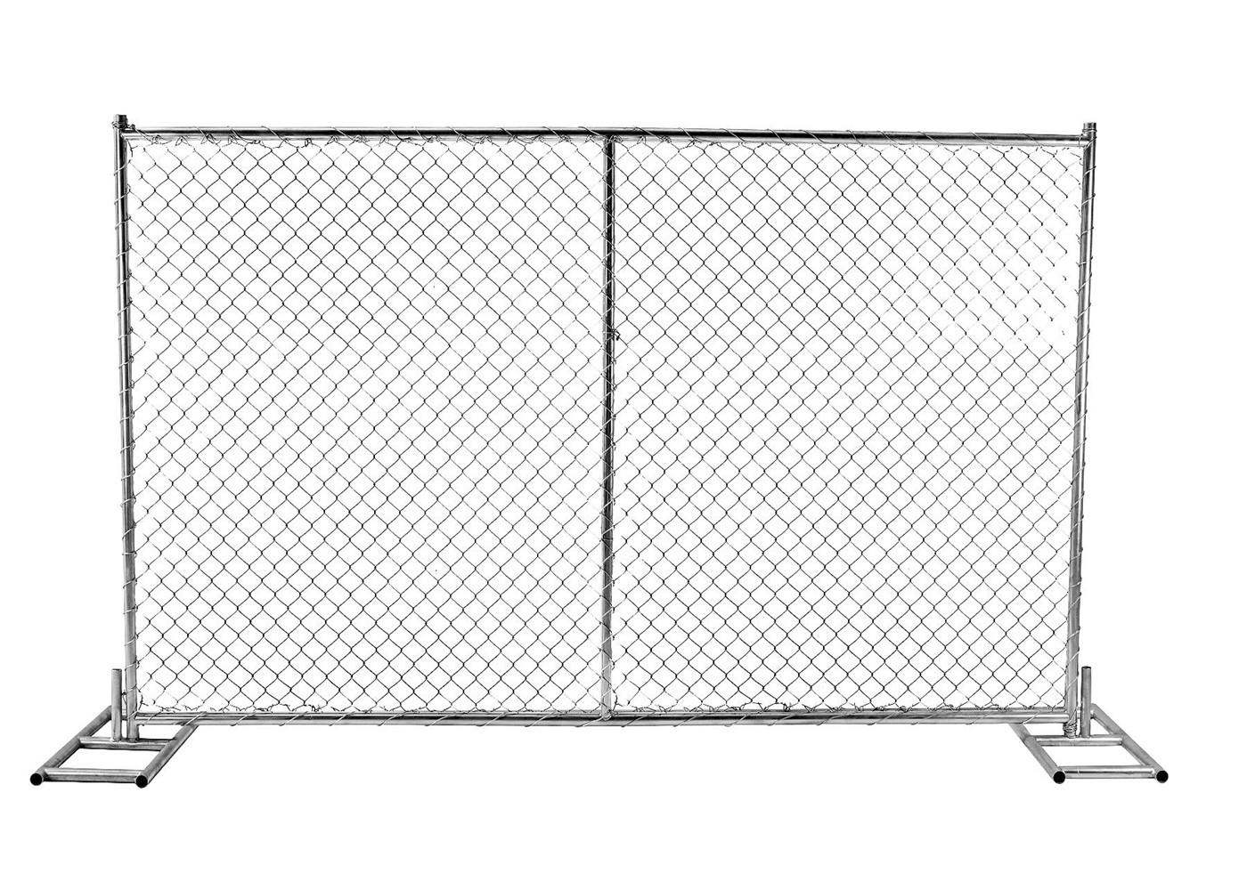 6'x12' round tubing 1¼"(32mm) x 16 ga thick temporary chain link fence cross barce hdg 275 mesh spacing 2½"x2½" 63mmx63