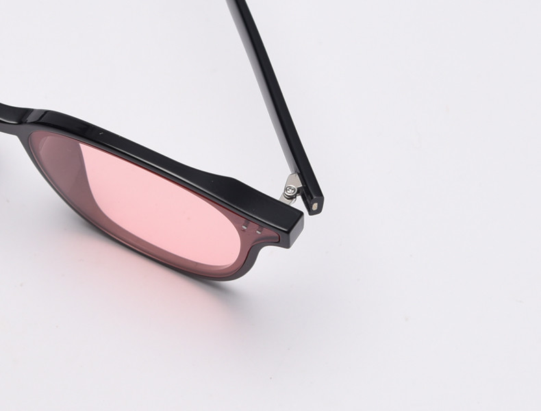 BSCI Round Frame Eyeglasses Colorful Ocean Lens Unisex Trendy Square Sunglasses