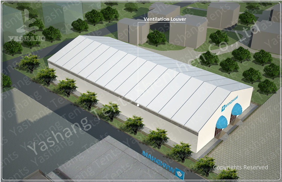 Badminton Courts Sport Event Tents , Semi Permanent Tents For Sporting Events