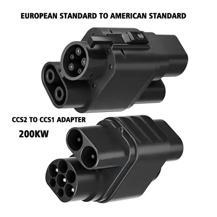 CCS2 To CCS1 Adapter DC fast EV Charging station combo 2 to combo 1 Adapter Electric Vehicle Charger Connector