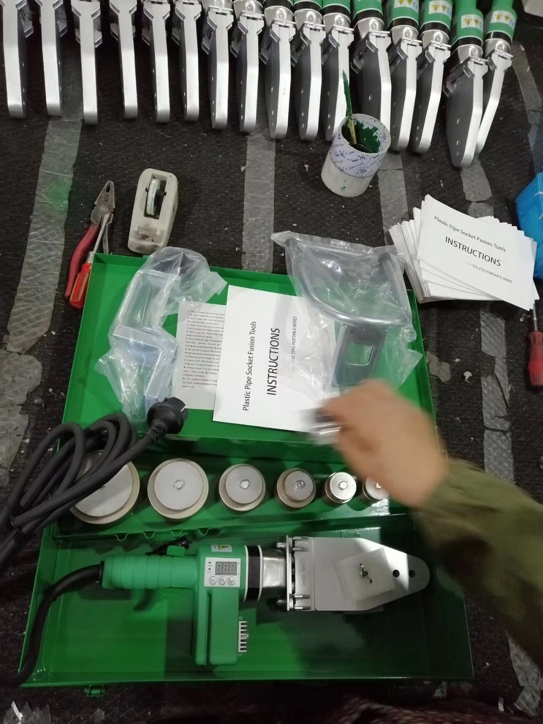 220V Die Head Socket Fusion Welding Machine DVS Standard 20mm 63mm