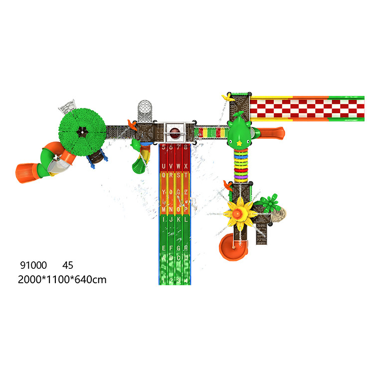 Kindergarten Outdoor Water Playground Kids Slide Equipment