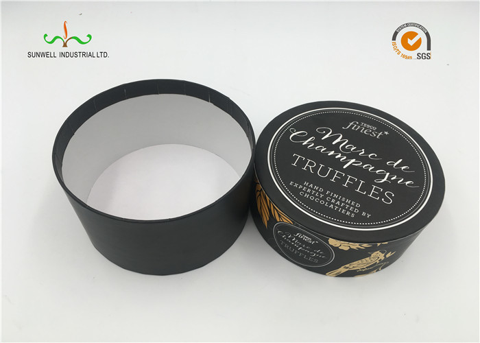 White Cardboard Cylinder Containers For Facial Cream / Cosmetic Tube Packaging