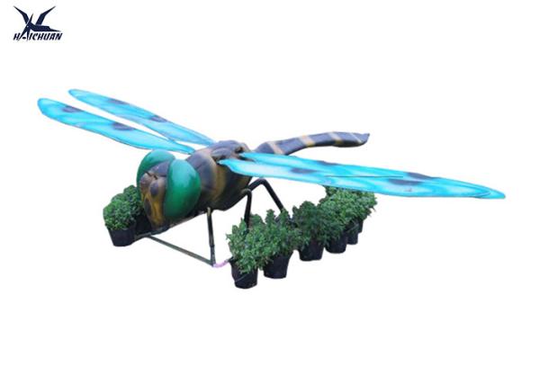Botanical Life Size Garden Statues , Animatronic Artificial Insect Models