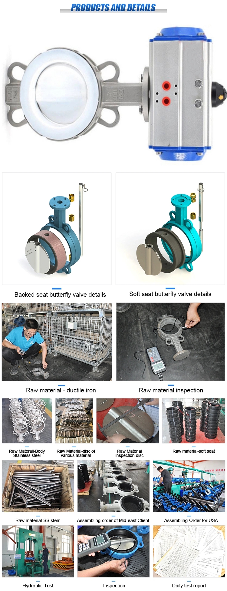 Electric Actuator Motorized Butterfly Valve for 4 Inch Customized Ductile Iron Pipe