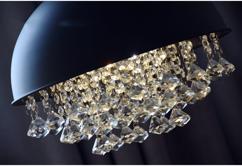 Crystal Half Ball Lights Lamps Retro Loft Light Bar Restaurant Living Room Cafe Pub Club Light(WH-VP-223)