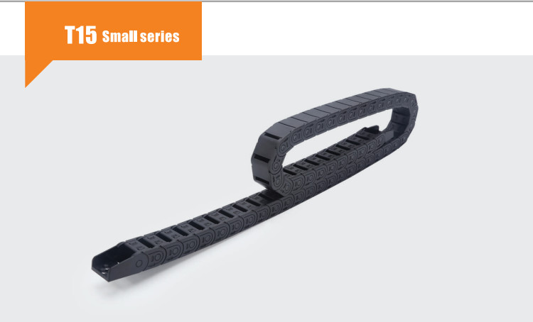 China Factory Supply Inner 15mmx40mm Semi-Enclosed Type Electric CNC Machine Nylon Plastic Cable Tow Chain