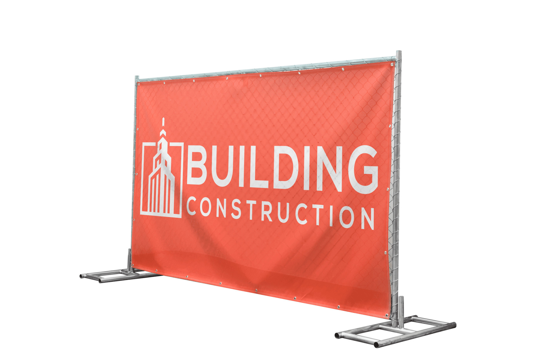 100% Polyester Fence Banner Screen Printed Single Sided Or Double Sided
