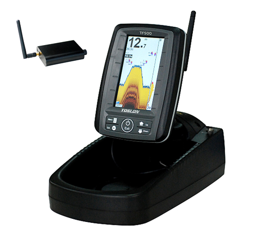 wireless sonar TF500 fish finder used for bait boat