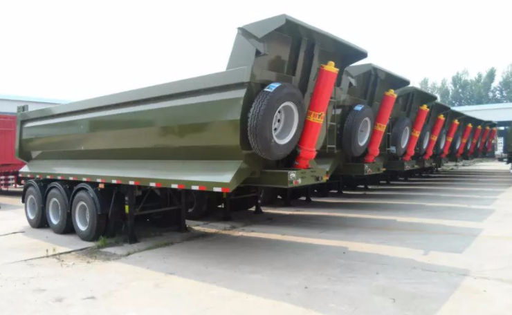 100 Tons Double Axles U Shaped End Rear Tipper Dumper Semi Truck Trailer for in Market