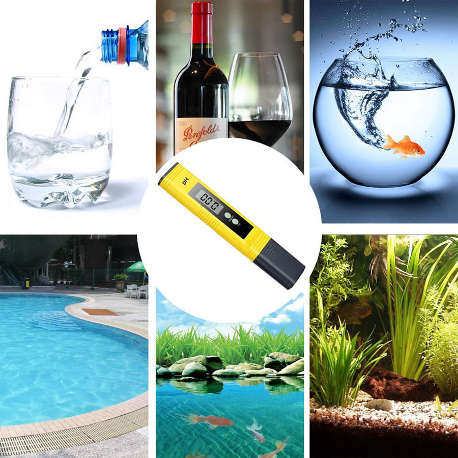 Acidity Water pH Meter for Home School Laboratory Professional Digital Pen Type Tester