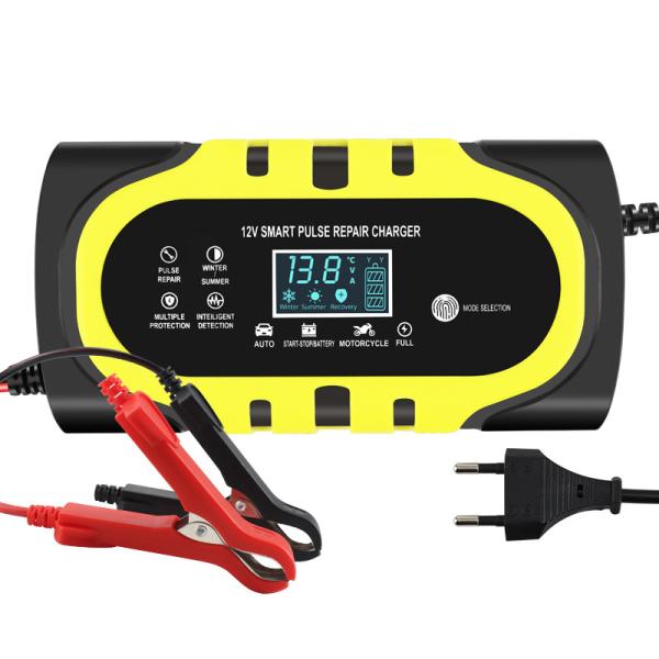 Digital LCD Display 3-Stage Lead Acid Battery Charger 12V 10A with Automatic