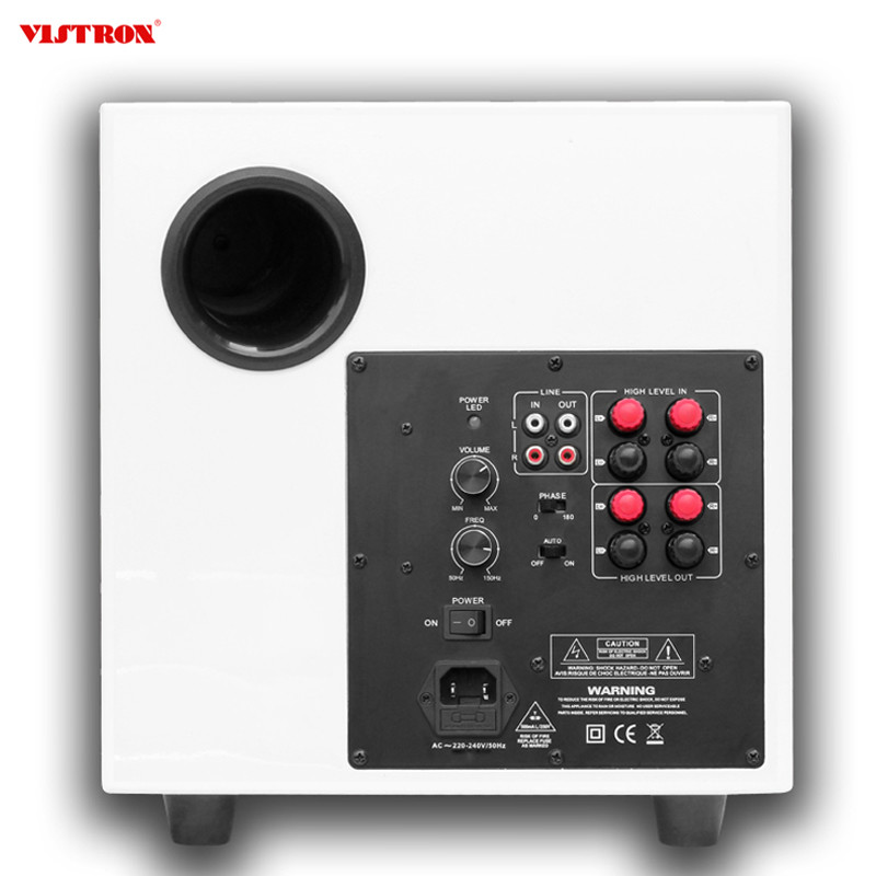Compact Powered Super Bass subwoofer speaker Front Firing Subwoofer For Home Theater