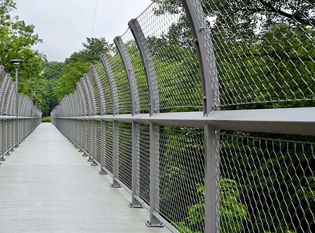 Architectural Rope Mesh For Building Facade, Railing Filler Mesh, Fencing, Zoo Mesh,Helideck Perimeter Safety Netting