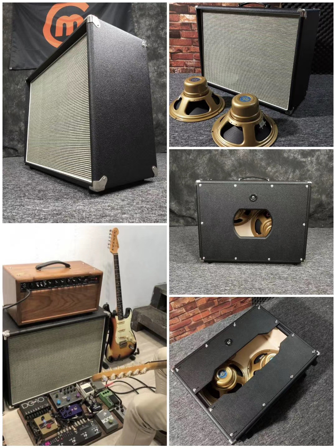 Custom Grand Guitar Bass Amplifier Speaker Cabinet with Kinds Tolex and Speaker Option