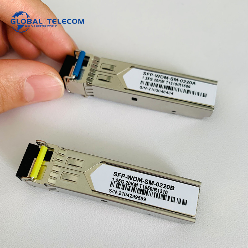 2.5G 1.25G OLT Fiber Optic , Optical Sfp Module SFP-WDM-SM-0220B