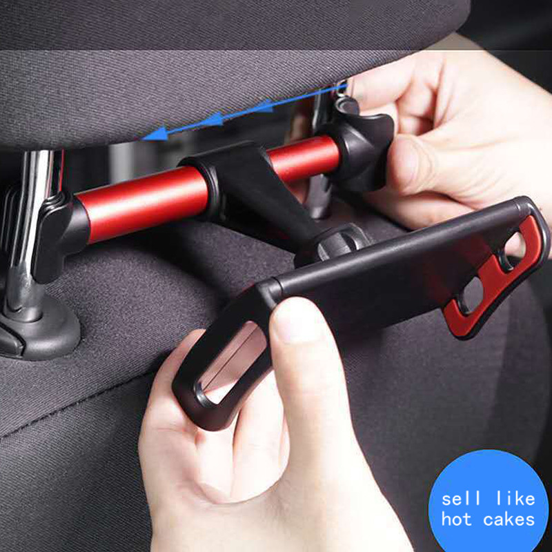 Tablet Adjustable Car Backseat Phone Holder ABS Mounted For IPhone 13 Max Ipad PC