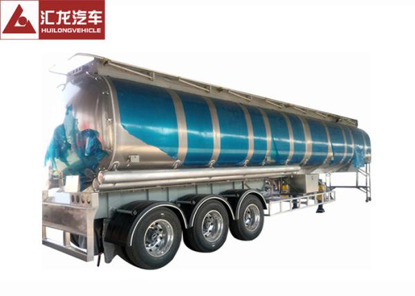 3 Axle 42000 L Fuel Transfer Tank Trailer / Tanker Trailer Large Carrying