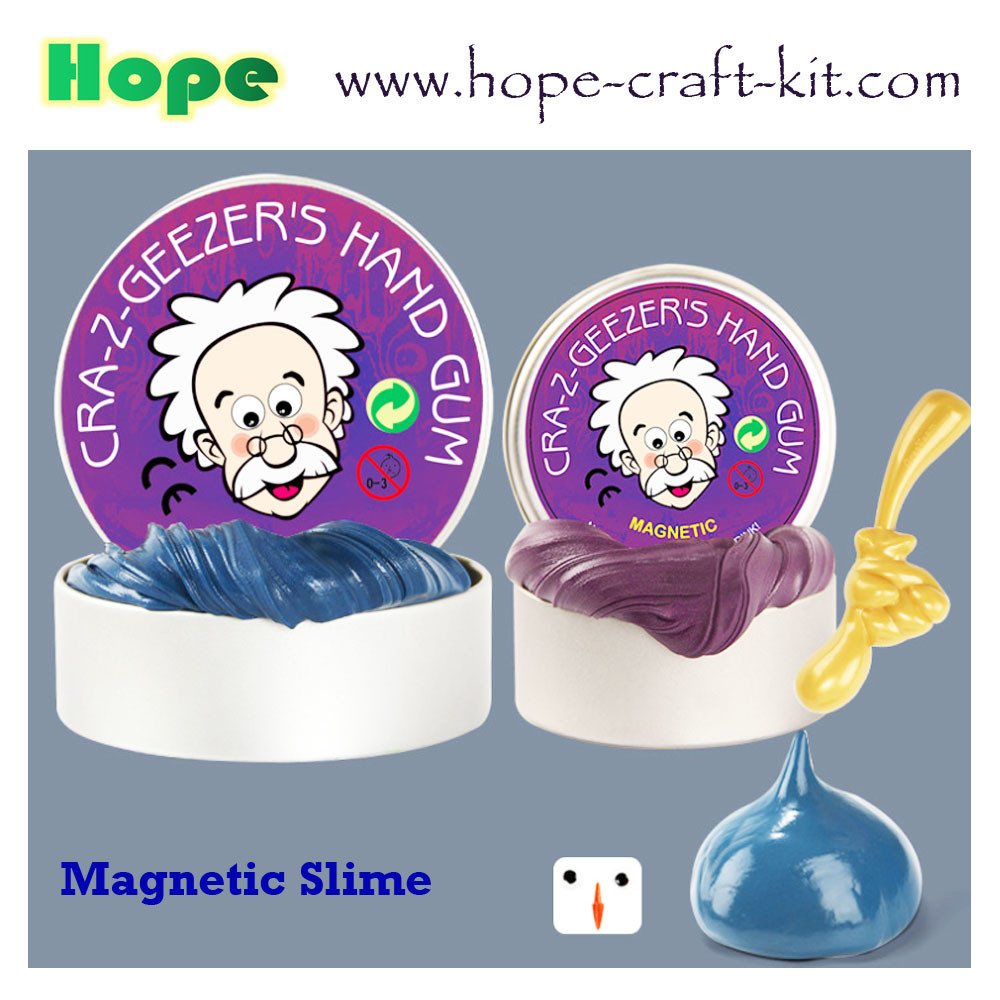 Magnetic Hand Gum Putty Slime Eco-friendly Non-toxic Playdough Plasticine Clay Kids Children DIY Toys