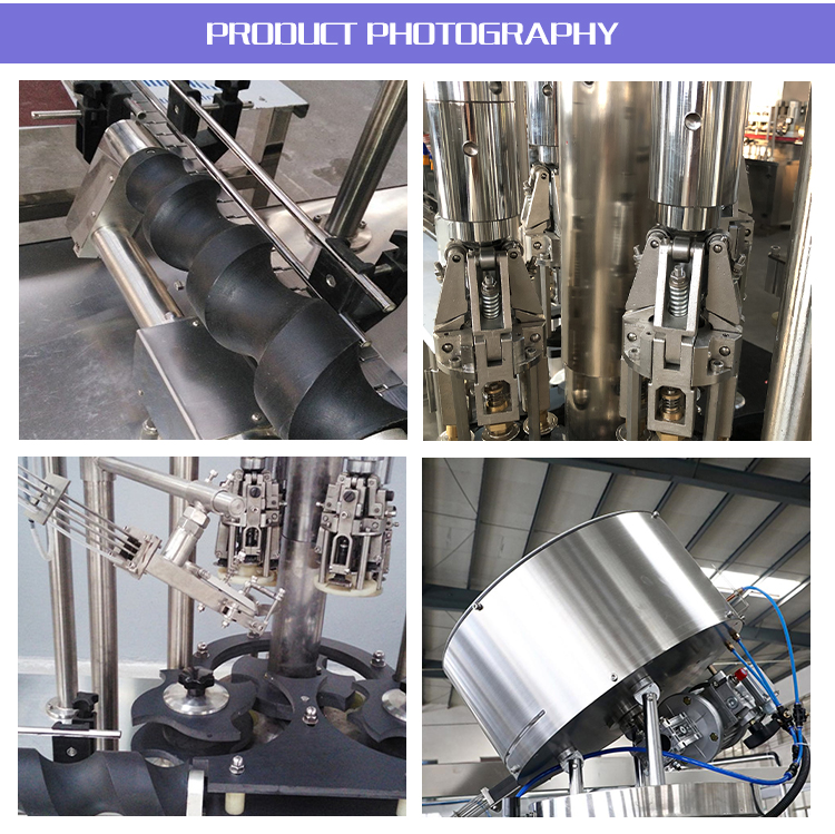 SUS304 Automatic Bottle Capping Machine 1/4/6/8/12 Capper Head