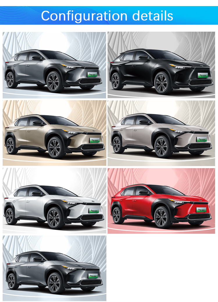 TO-YOTA BZ4X Electric Vehicles SUV 2023 Energy EV Car with 2850mm Wheel Base and 4690*1860*1650 Size