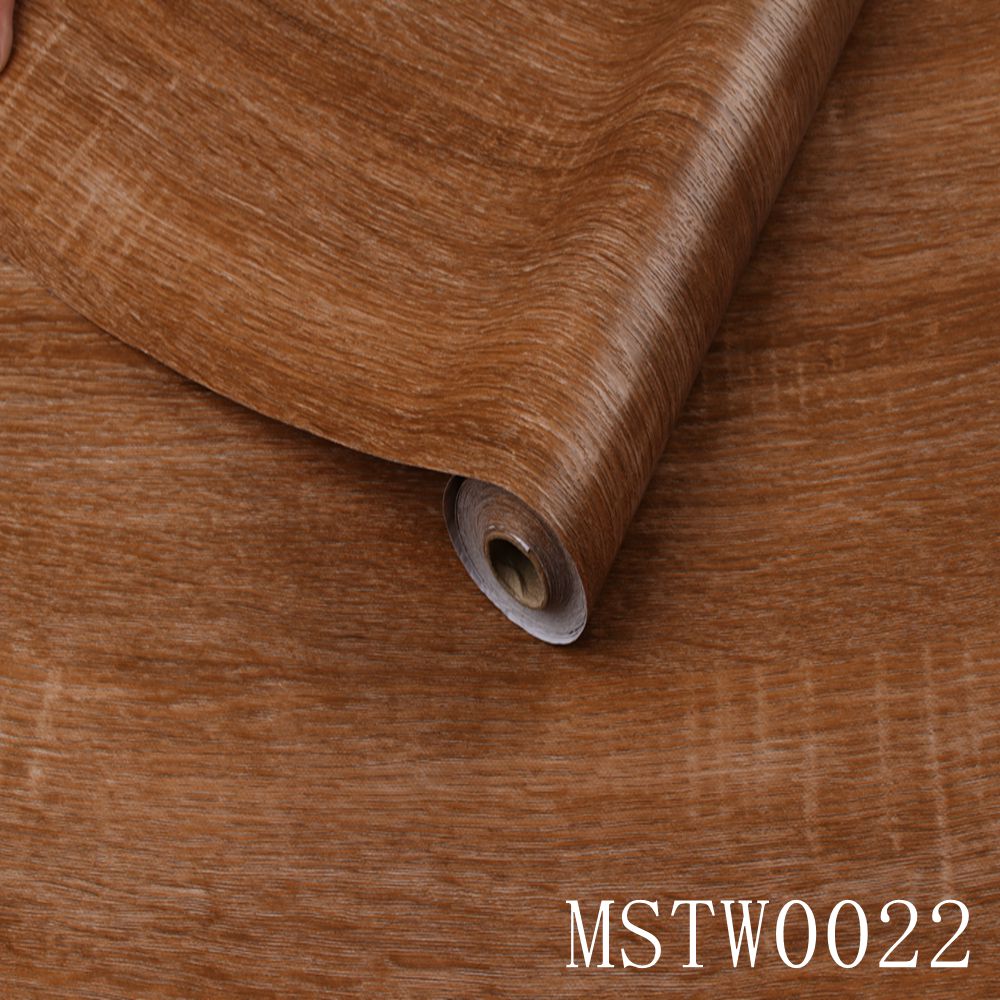 Wood Grain Self-Adhesive PVC Vinyl Wall Panels Modern Style Wallpaper Contact Paper for Door Stickers