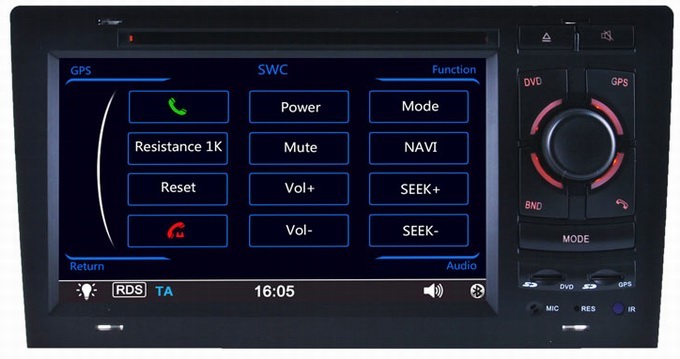 Car multimedia player for Audi A8 /S8 1994-2003 with auto gps systems iPod radio OCB-8818