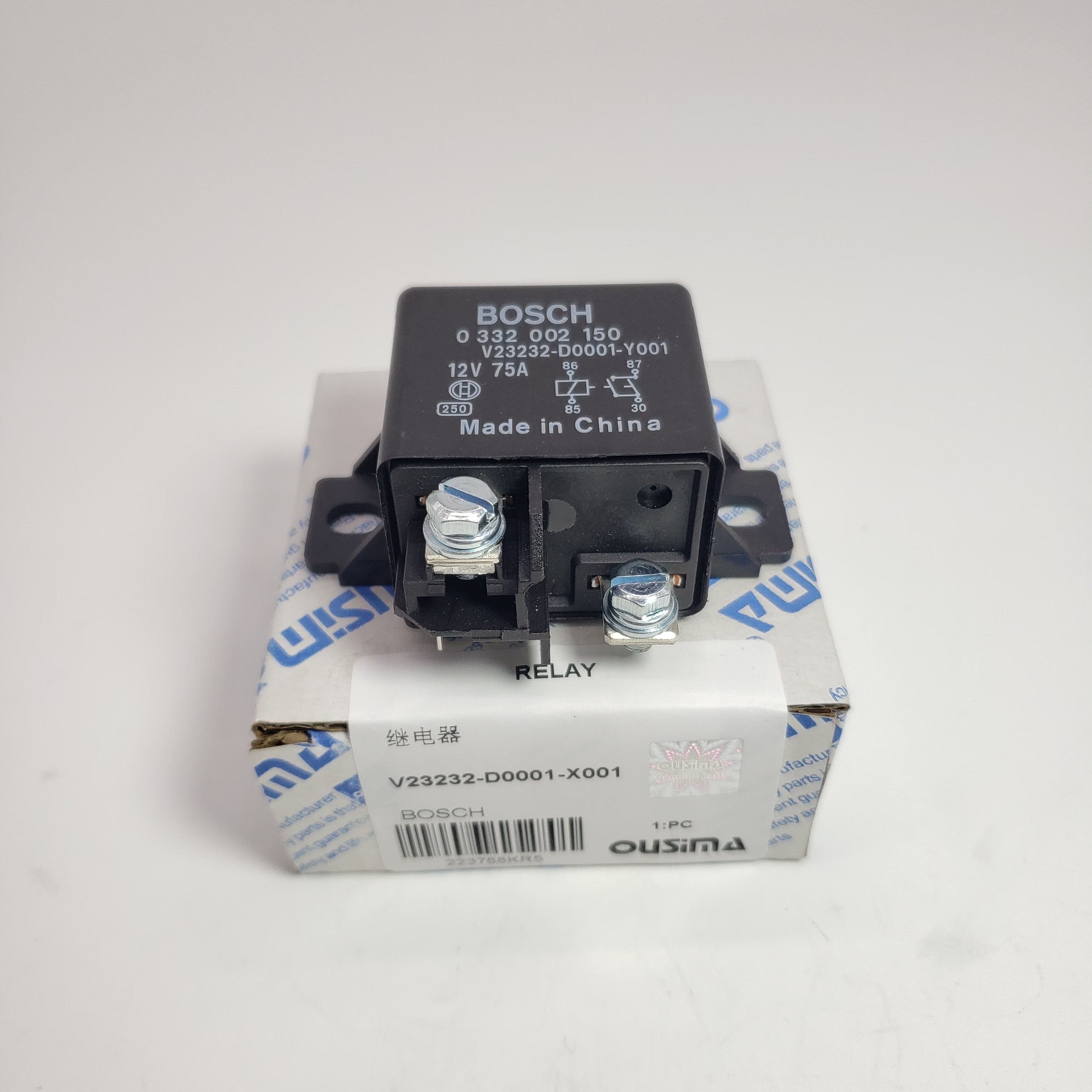 BOSCH Automotive Relay V23232-D0001-X001 12V 75A