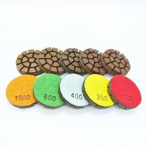 3"/75mm Copper Hybrid Transitional diamond pads for heavy concrete floor machine