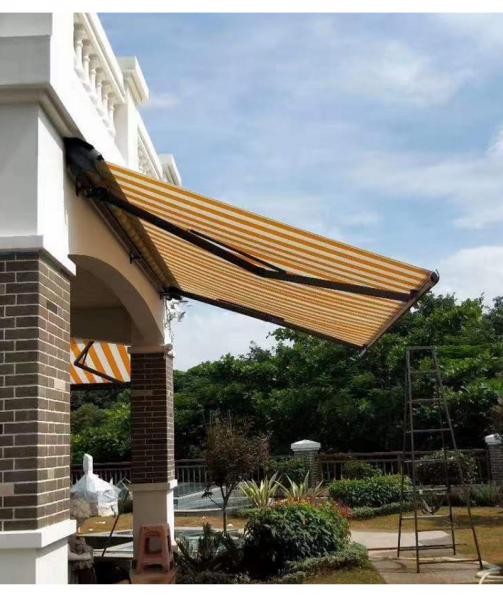 Balcony Folding Arm Waterproof Retractable Awning Full Box Household Awning Community Awning