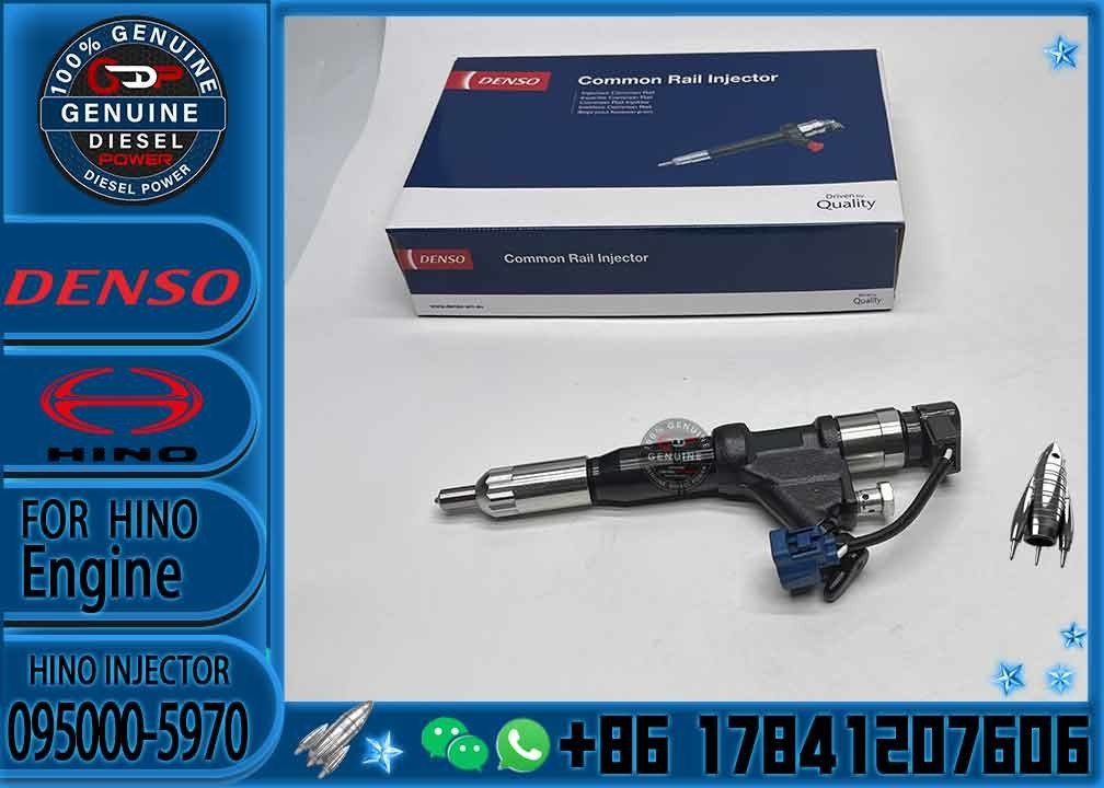 Common rail Injector 095000-5970 23910-E1380 095000-5972 23670-E0360 fuel injector for HION E13C 700 engine part injecto