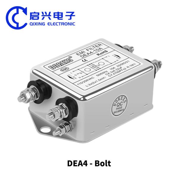 DEA4 Single Phase AC Power Supply EMI Filter 220VAC 3A/6A/10A/20A Good