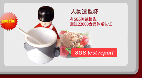 CE SGS Plastic Ice Cream Bowls food grade PS PP Non toxic PVC