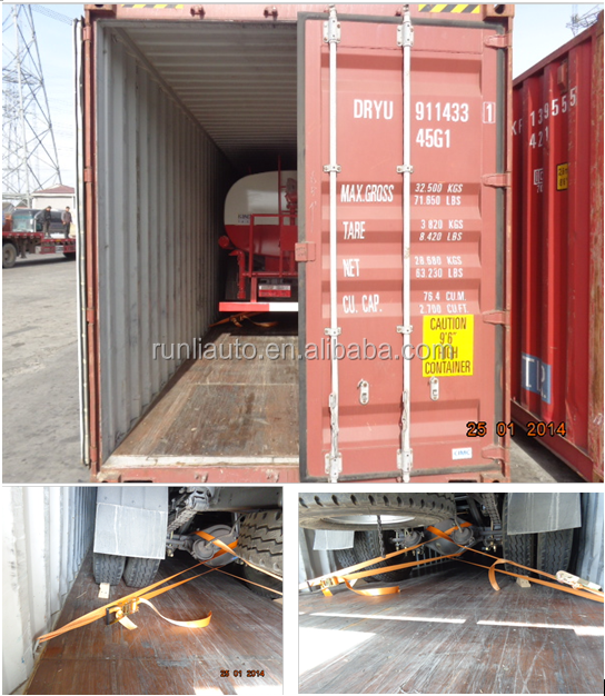 40000 Litres 3 Axle Fuel Tank Semi Trailer Four Compartments Heavy Duty Load