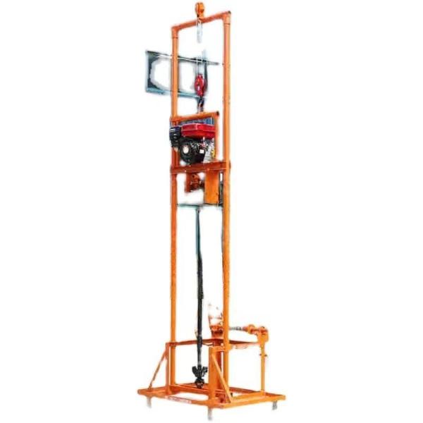 80m Gasoline Diesel Water Well Drilling Rig Multifunctional Small Drilling