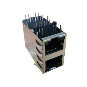 1-6368011-0 MagJack 2X1 Stacked connector Rj45 8 POSITION Shielded 1-6368011-1