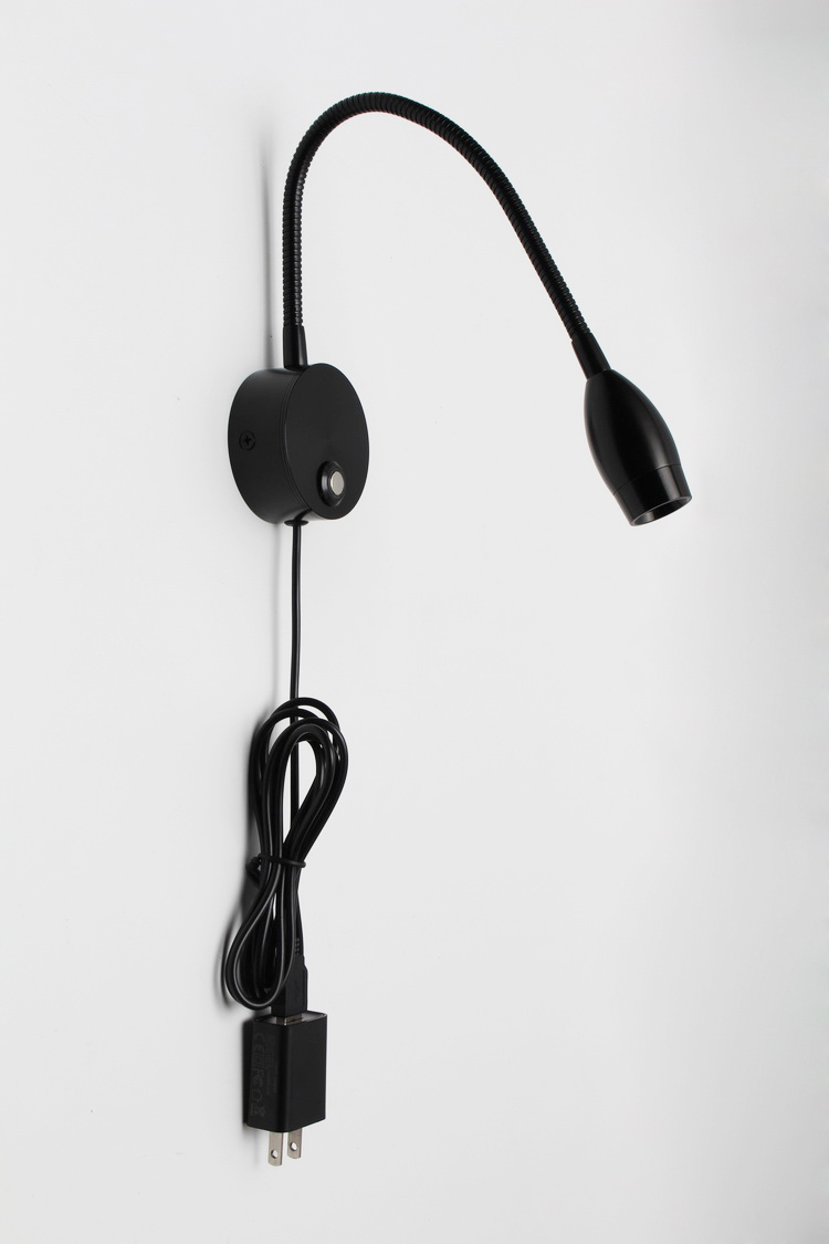 Modern gooseneck reading light/rechargable reading light/usb led reading light/led bed headboard reading light