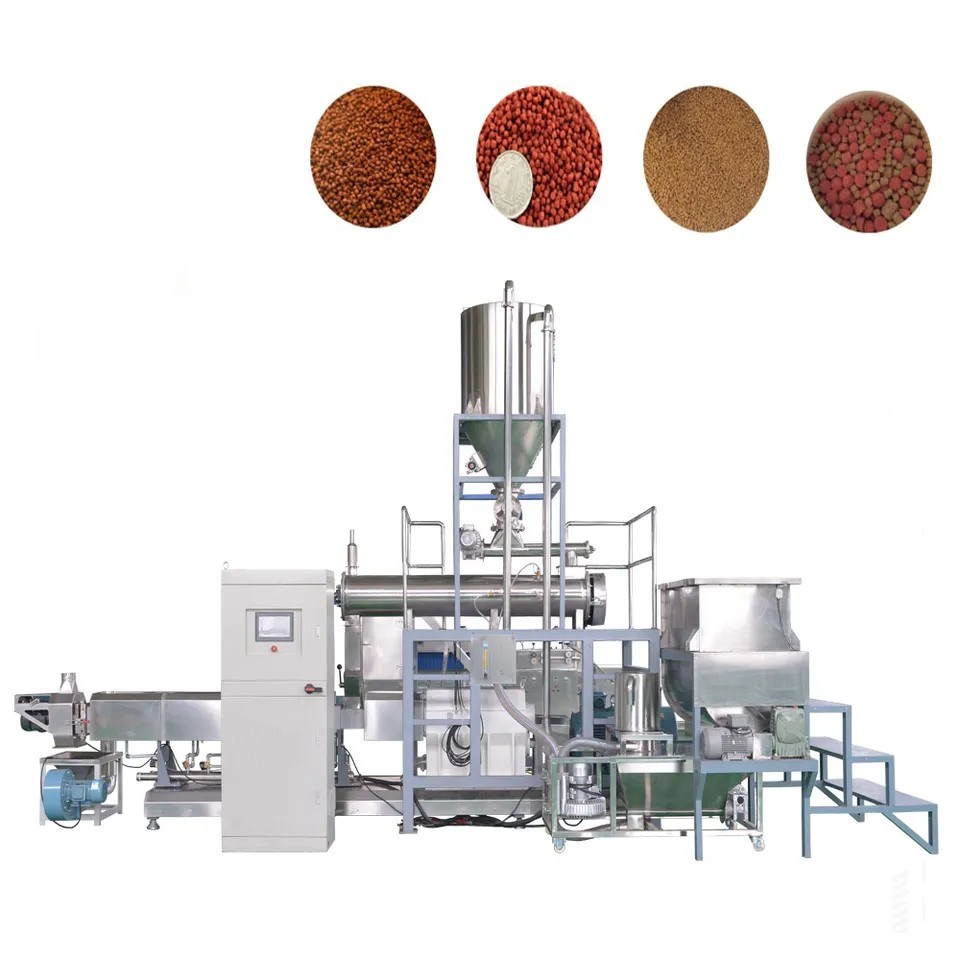 Extruder Floating Fish Feed Processing Machine Automatic