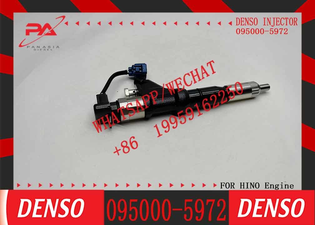 Construction Machinery Parts High Precision Diesel Fuel Injector 095000-5972 23670-e0360 For Hino E13c