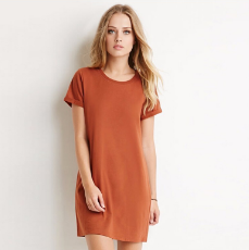 Fashion Women Summer Cotton T-shirt Dress