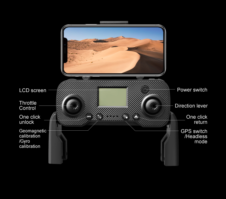 Remote Control I8 Max Drone 25 Minutes Flight Time 1.5km Range Dual Camera GPS and Smart Return for Beginner Drones