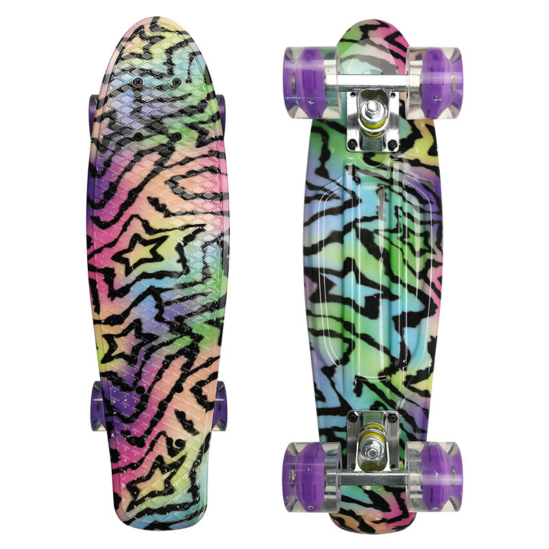 22" Penny Complete Skateboards With Colorful LED Light Up Wheels For Beginners